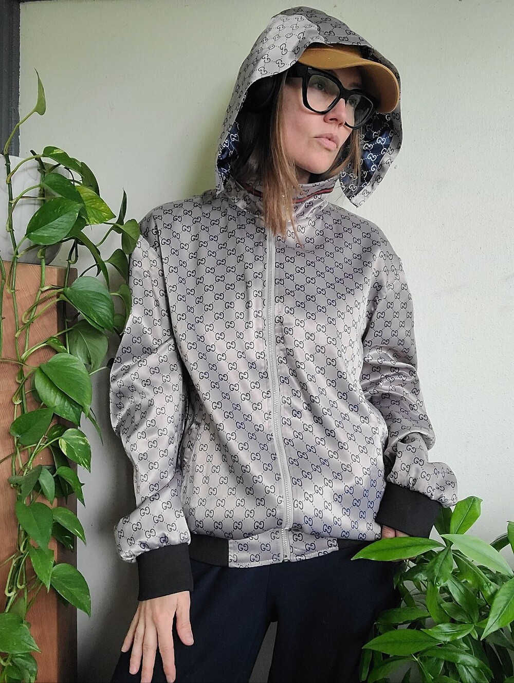 2007 Gucci Monogram Windbreaker Mens XXXL